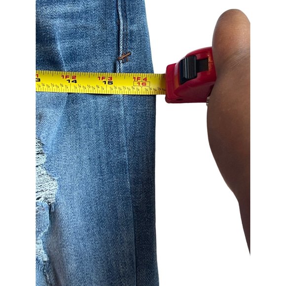 Indigo Rain Girls Distressed Ripped Skinny Leg Blue Jeans Size 9 Teens - Picture 5 of 8